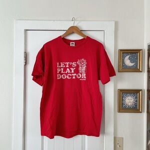 2004 Y2K Nintendo Dr. Mario Shirt Retro Gamer Humor Tee Let's Play Doctor XL Vtg